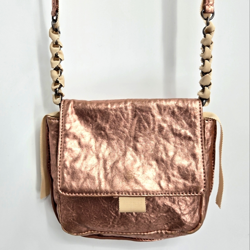 Anthropologie Miss Albright Pink Metallic Mini Crossbody Bag‎